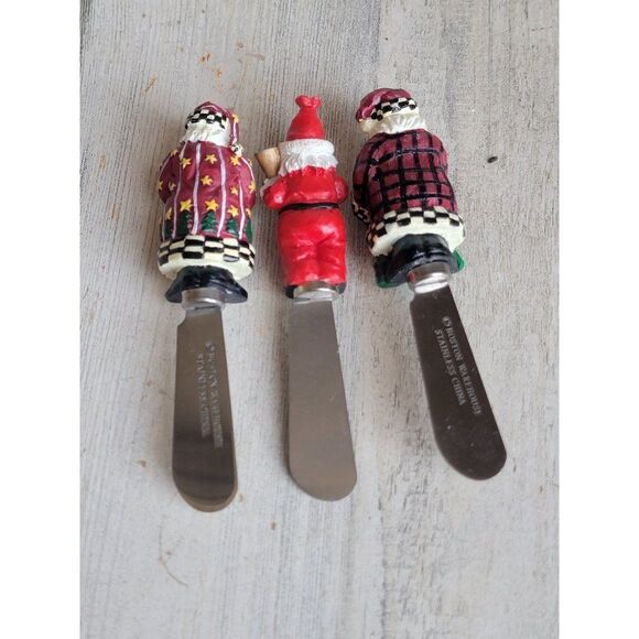 Boston Warehouse Santa Claus charcuterie‎ board Knife Set Xmas figure decor - Picture 5 of 7